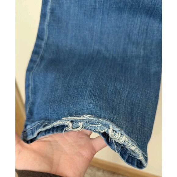 American Eagle True Boot Jeans Womens 12 Long Stretch Denim Medium Wash Mid-Rise - Picture 5 of 9